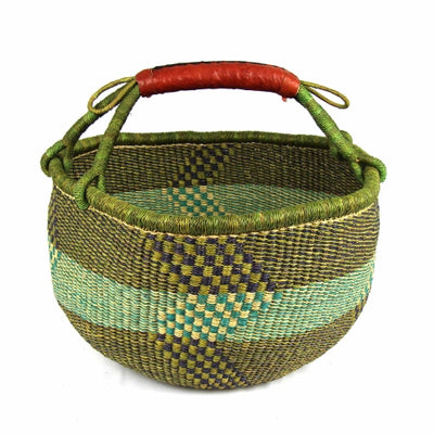 PACK 2 Bolga Market Basket, Large - Mixed Colors