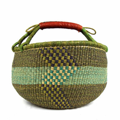 PACK 2 Bolga Market Basket, Large - Mixed Colors