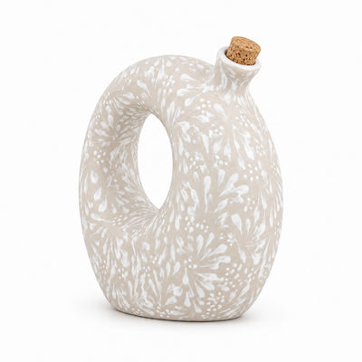 Handcrafted Stoneware Oil Bottle & Decorative Vessel