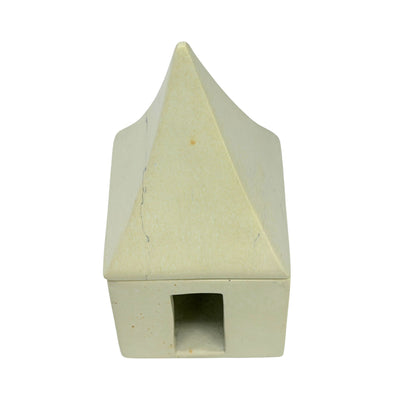 Hand-Carved Soapstone House Tealight Box