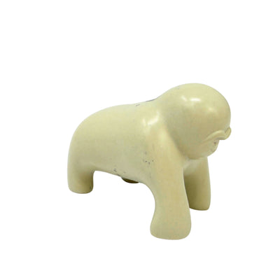 Soapstone Gorilla - Small - Natural Stone