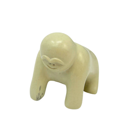 Soapstone Gorilla - Small - Natural Stone