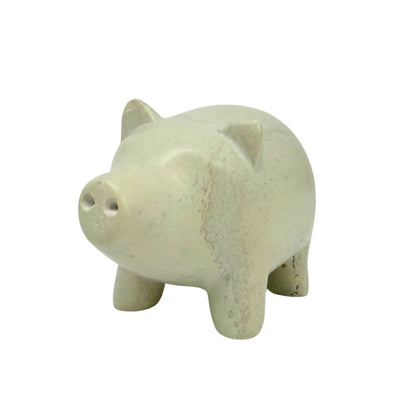 Soapstone Pig - Medium - Natural Stone