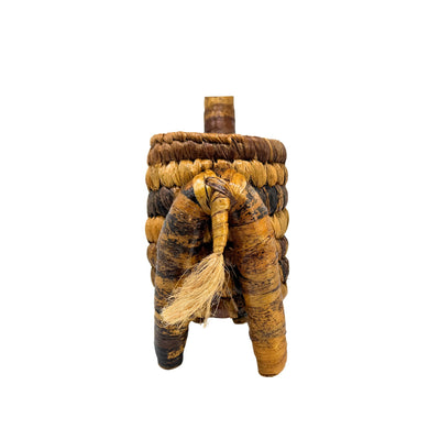 Handcrafted Banana Fiber Safari Animal Giraffe Basket - Medium