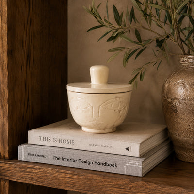 Hand-Carved Soapstone Makonde Face Keepsake Box