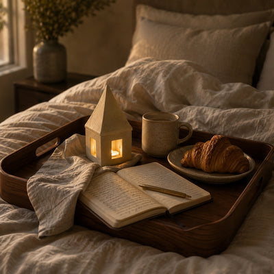 Hand-Carved Soapstone House Tealight Box