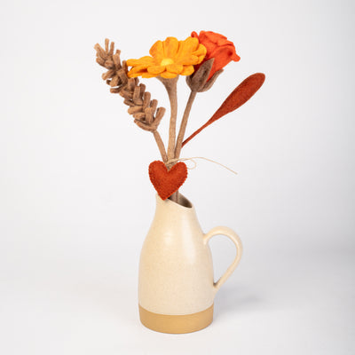 Handmade Felt Autumn Flower Harvest Bouquet