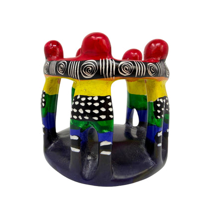 Circle of Friends Painted Sculpture - 3-3.5-inch - Tribal