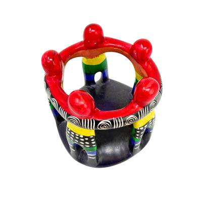 Circle of Friends Painted Sculpture - 3-3.5-inch - Tribal
