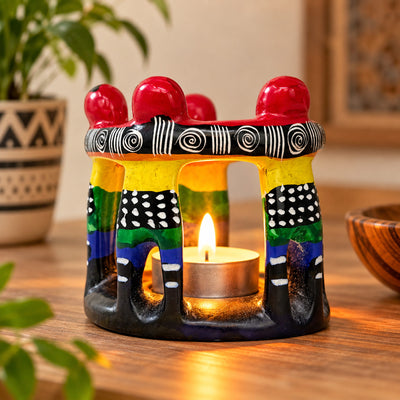 Circle of Friends Painted Sculpture - 3-3.5-inch - Tribal