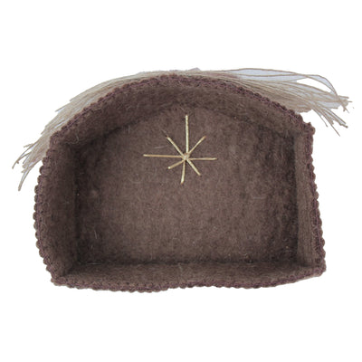Handmade Petite Felt Nativity with Barn