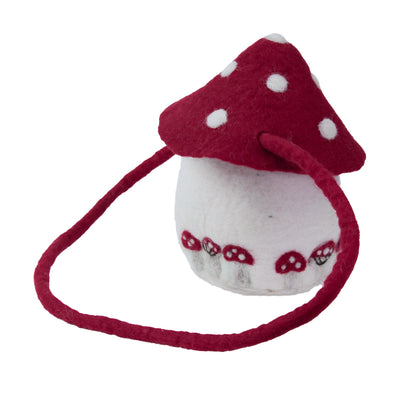 Felt Mushroom Bucket Shoulder Bag
