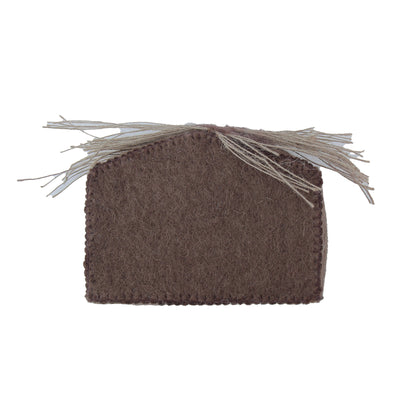 Handmade Petite Felt Nativity with Barn