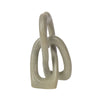 Soapstone Heart Eternal Love Knot Sculpture. 6 inch