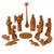 Hand-carved Wood Nativity Set from Kenya
