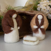 Handmade Petite Felt Nativity with Barn