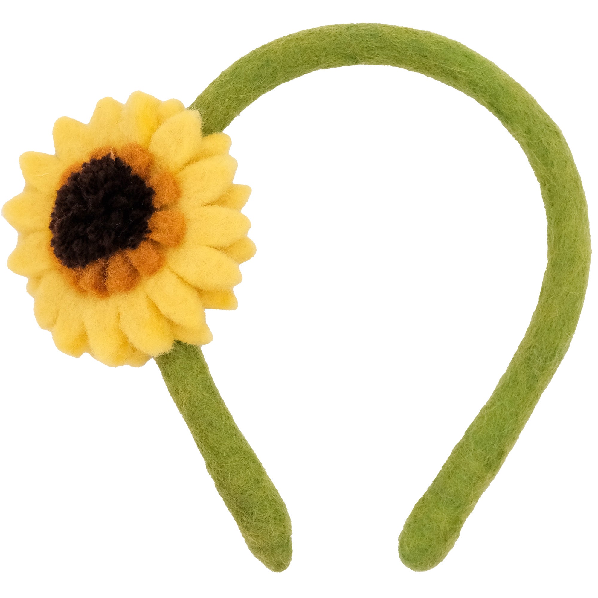 Sunflower Handmade Felt Headband