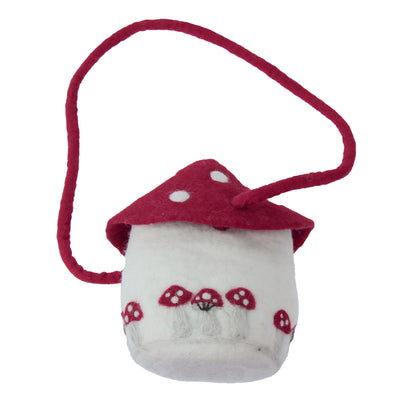 Felt Mushroom Bucket Shoulder Bag
