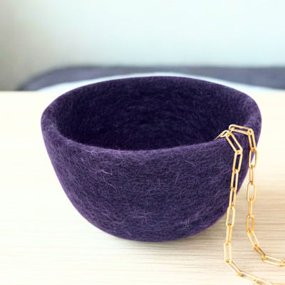 Handmade Felt Keepsake Bowl- Autumn Color Options