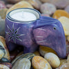 Single Colorful Soapstone Elephant Tea Lights