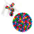Colorful Felt Trivet and Napkin Rings in Bright Rainbow Colors