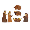 Handcrafted Joint Wood India NatIvity Set (6 pieces)
