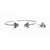Bumble Bee Jewelry Silver Cuff Bee Bracelet and Silver Bee Stud Earrings