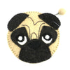 Pug Puppy Felt Coin Purse