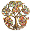 Autumn Spiral Tree of Life Haitian Metal Drum Wall Art, 24"