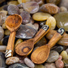 Petite Teardrop Olive Wood Scoop, Set of 3