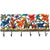 Flower And Butterfly Hook Haitian Steel Drum Wall Art, 22.5 inches