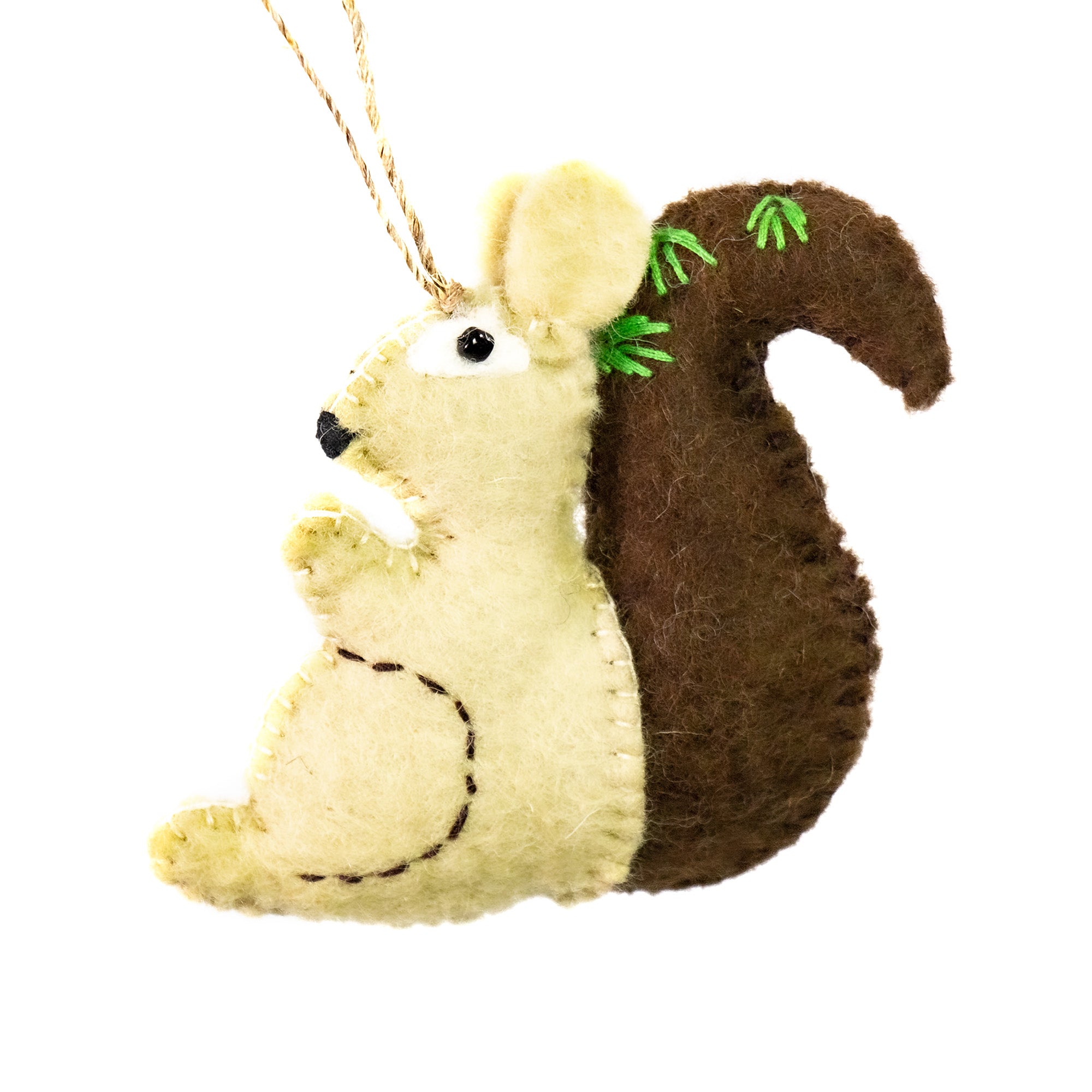 Squirrel Felt Ornament