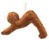 Gingerbread Yoga Downward Dog Felt Ornament