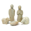 5-Piece Set - Soapstone Holy Family Nativity