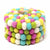 Hand Crafted Felt Ball Coasters: 4-pack, Candy