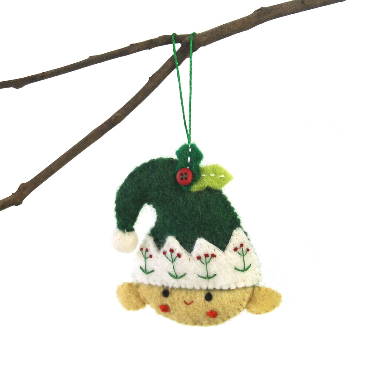 Christmas Elf Felt Ornament