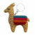 Tan Llama Felt Key Chain