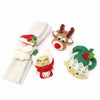 Christmas Felt Napkin Rings, Set of 4