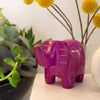 Single Soapstone Elephant - Medium 2.5-3-inch