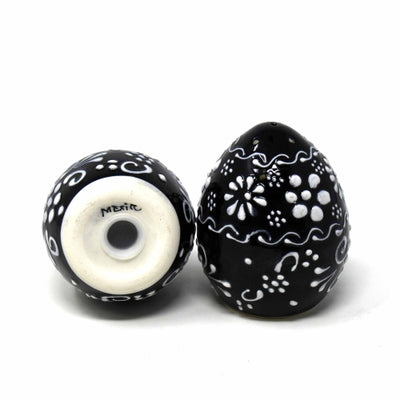 Encantada Handmade Pottery Salt & Pepper Shakers, Ink