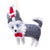 Husky Santa Handmade Felt Ornament