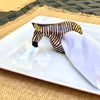 Mahogany Zebra Napkin Rings, Set of 6