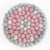 Cotton Candy Pink Flower Felt Ball Trivet