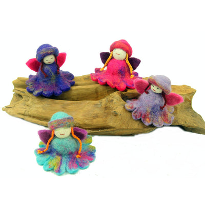 Felt Fairy Dolls, Set of 4