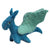 Hand Crafted Felt from Nepal: Castles and Dragons Theme, Blue Dragon