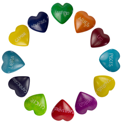 Savings on Starter Kit: Soapstone Zodiac Hearts 120 pieces + Display Bowl.  Includes all 12 Zodiacs