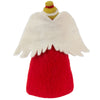 Christmas Tree Topper or Tabletop Decor, Angel Topper Red - 8 inch Tall