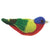 Wild Woolies Felt Bird Garden Ornament - Painted Bunting