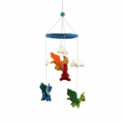 Blue Dragons Felt Nursery Mobile