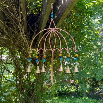 Recycled Iron Umbrella Garden Chime